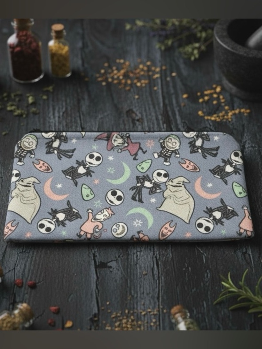 Nightmare Before Christmas Zipper Pouch Jack Skellington Oogie Boogie Bag